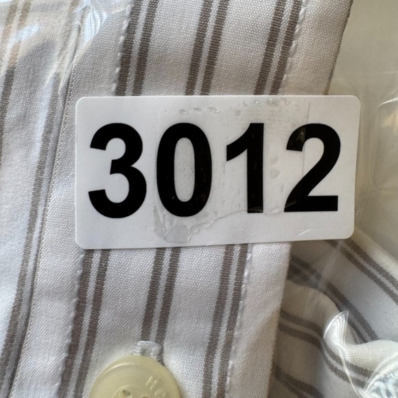 Y2K Hollister Button Down Shirt Mens Small Stripe Hipster Preppy Cali Surf White - Picture 10 of 10